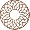 Ekena Millwork Cannes Wood Fretwork Pierced Ceiling Medallion, Walnut, 28"OD x 9 5/8"ID x 3/8"T CMWP28X28X0375CNWA - alternate 2